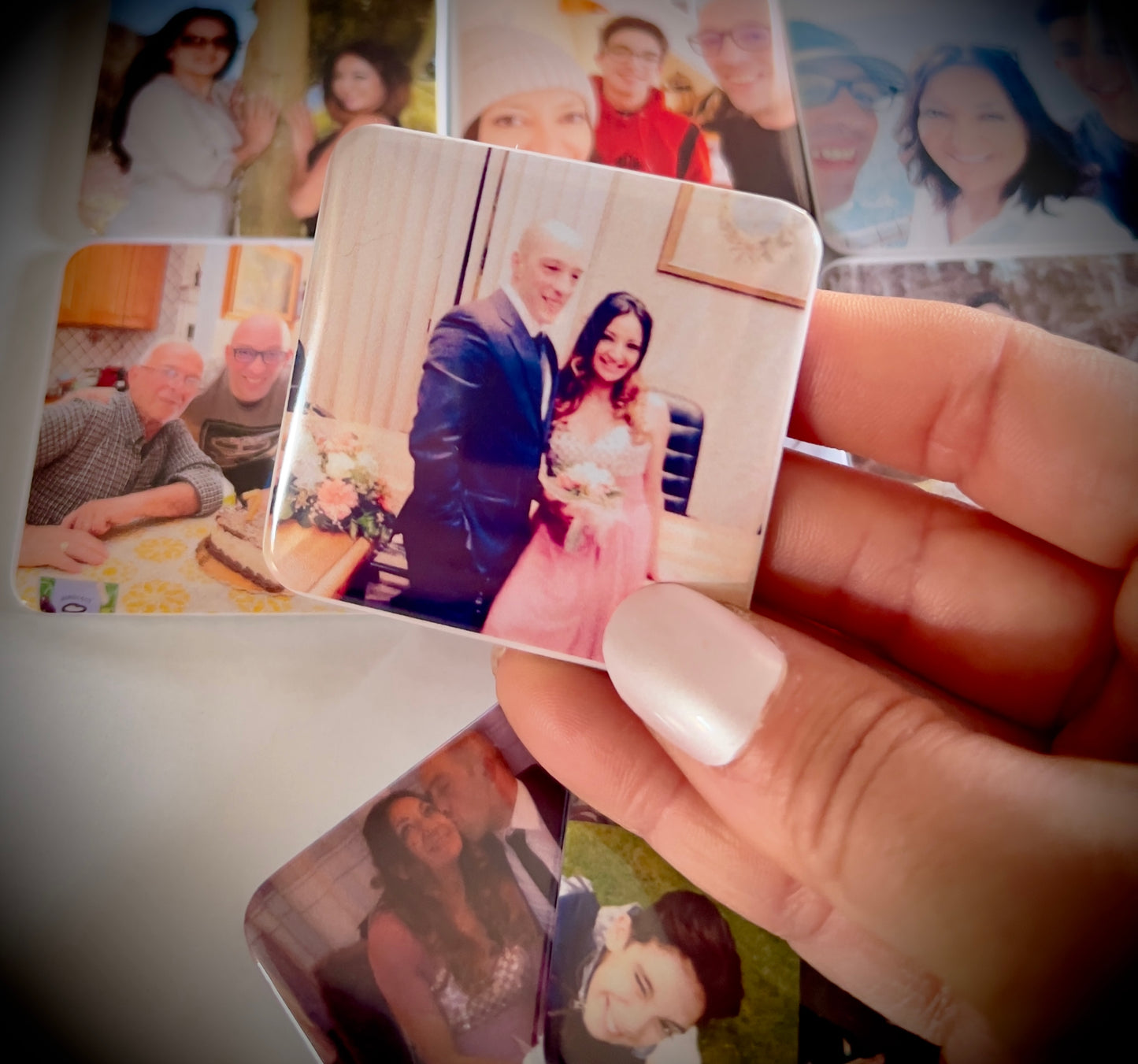 Magneti fotografici personalizzati 50 x 50 mm