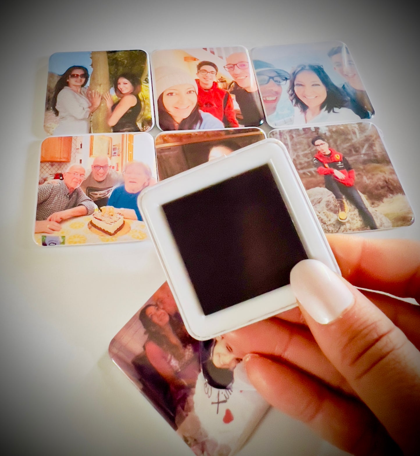 Magneti fotografici personalizzati 50 x 50 mm