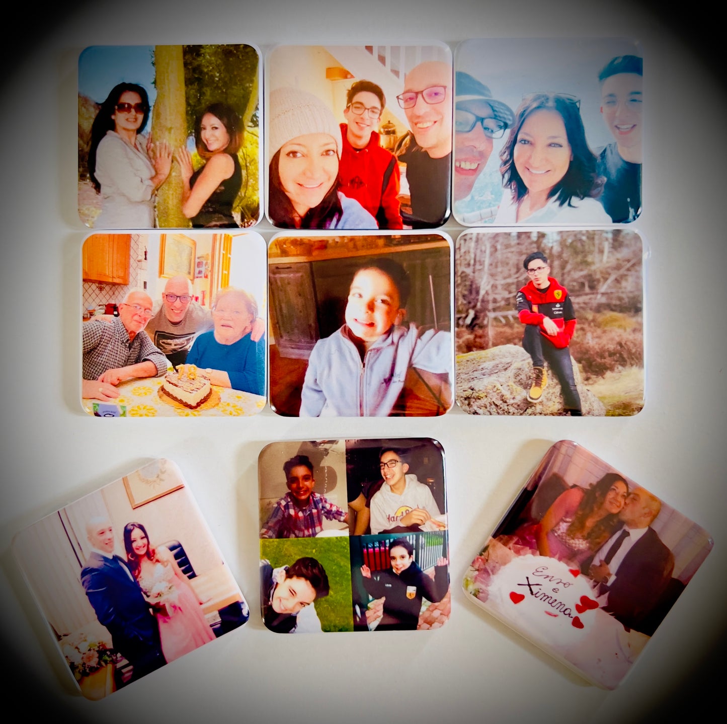 Magneti fotografici personalizzati 50 x 50 mm